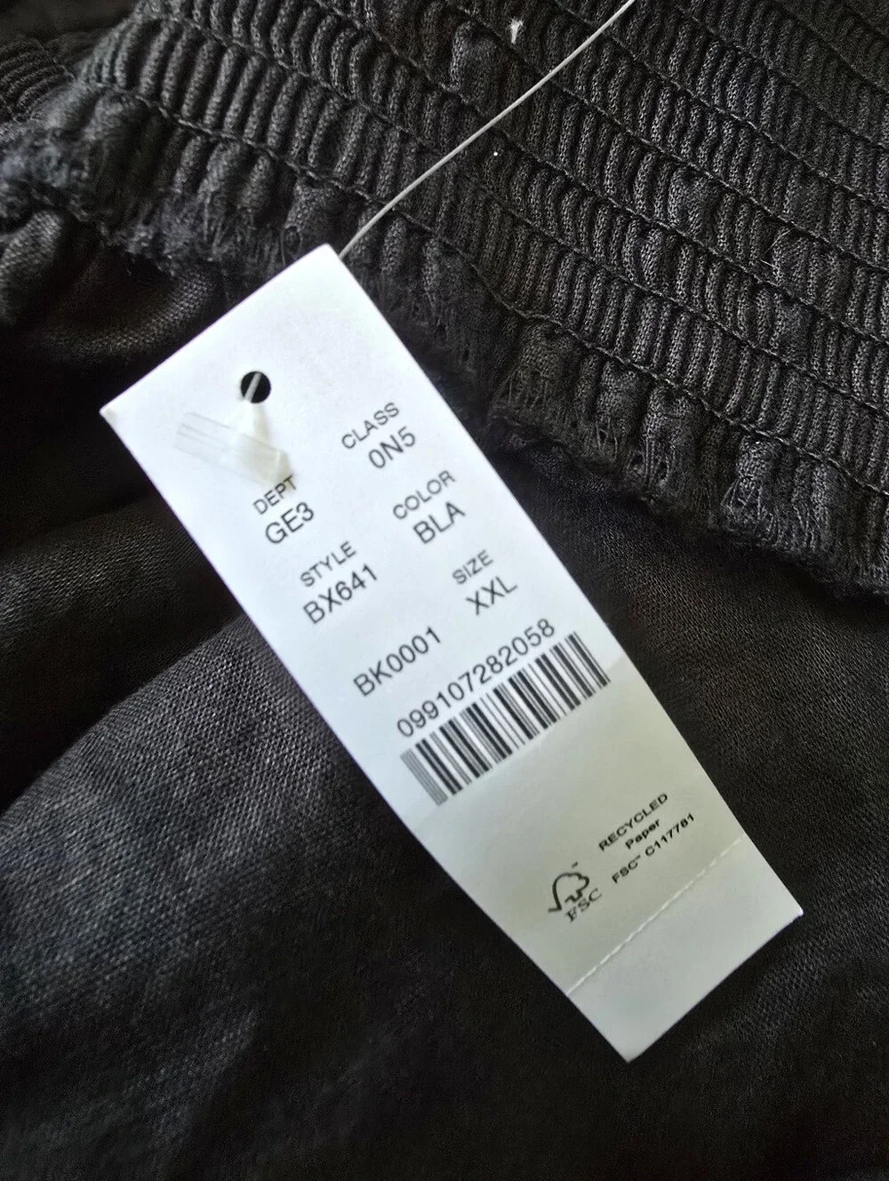 J. Crew Black Cross-back Linen Cotton Blend XXL Nwt